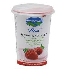 BROOKSIDE PROBIOTIC FRUIT CUP YOGHURT STRAWBERRY 450G