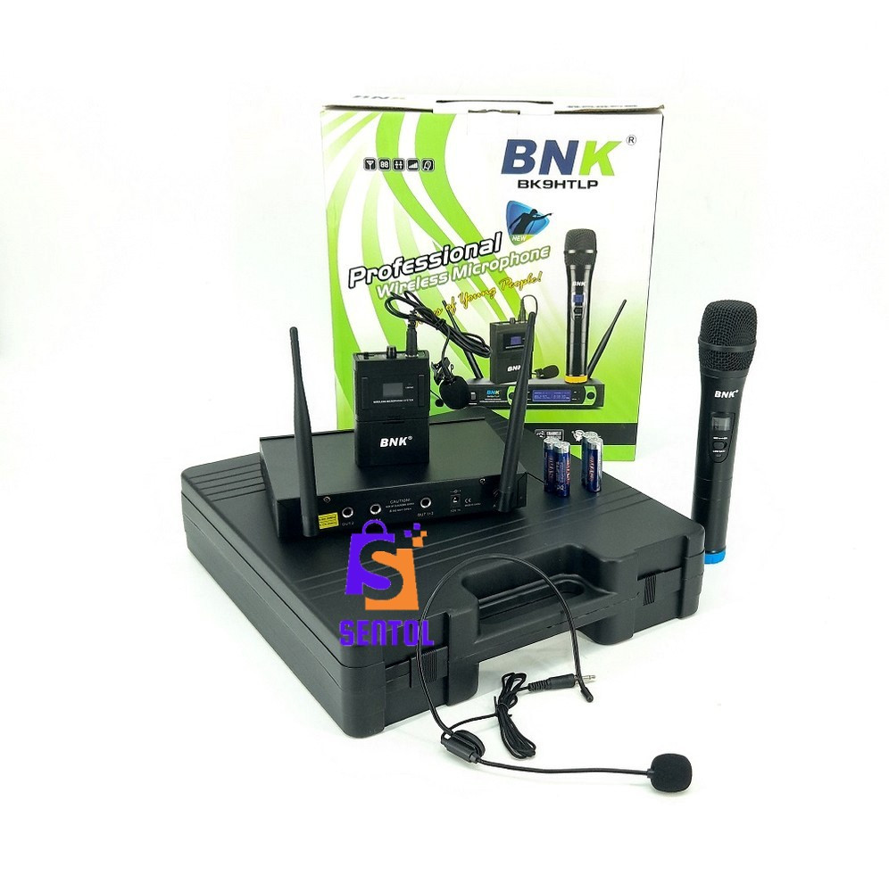 BNK BK9HTLP 3 in 1 UHF Dual Channel Wireless Microphone System