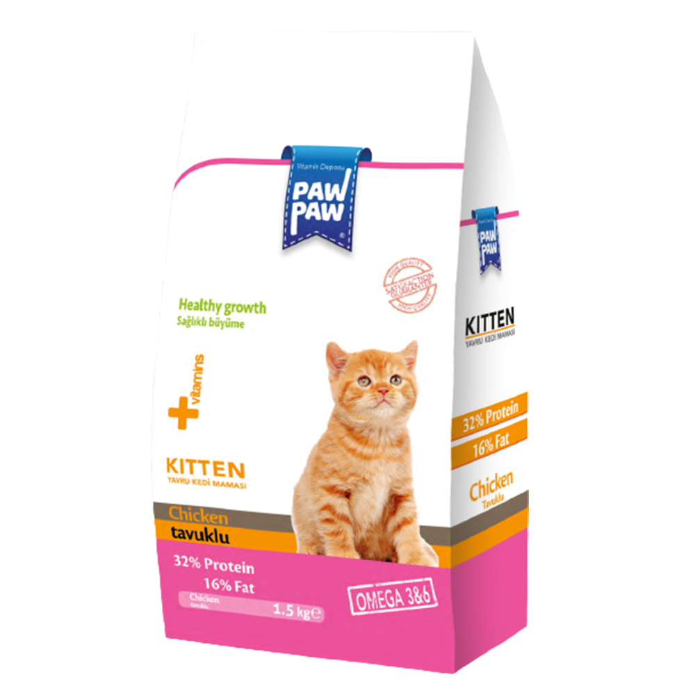 Pawpaw Kitten Food Chicken 1.5Kgs