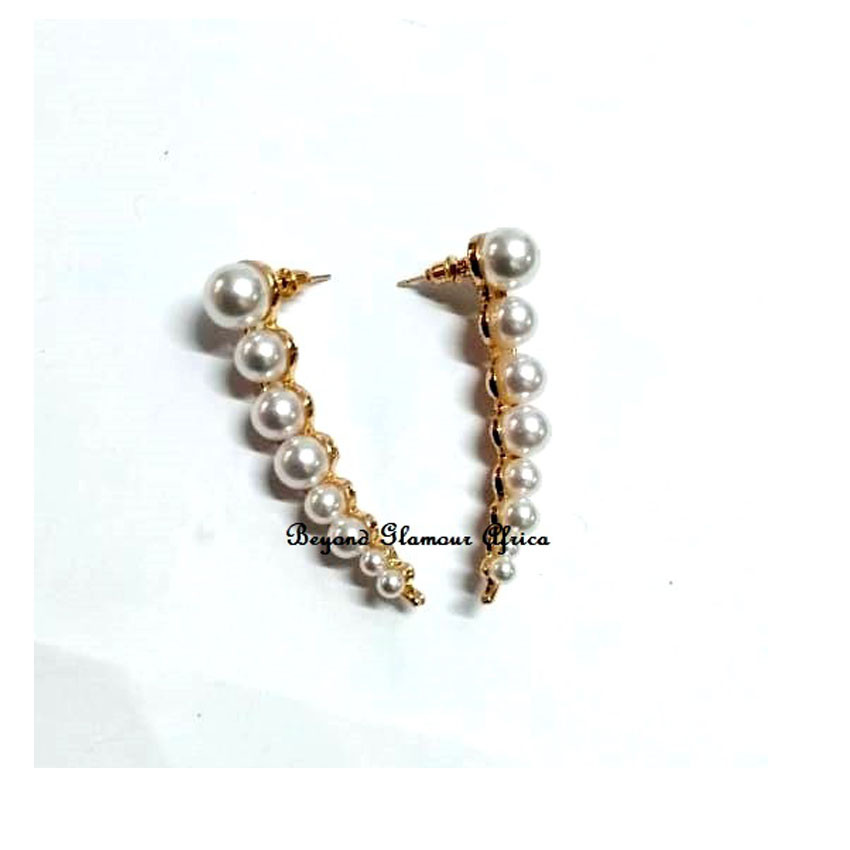 Womens Multi beaded Pearl earrings