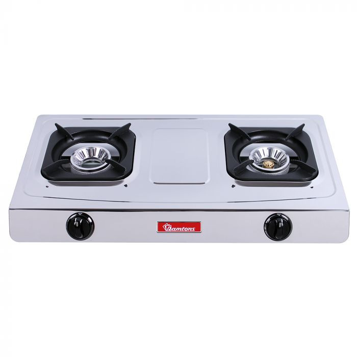 RAMTONS GAS COOKER 2 BURNER STAINLESS STEEL- RG/548