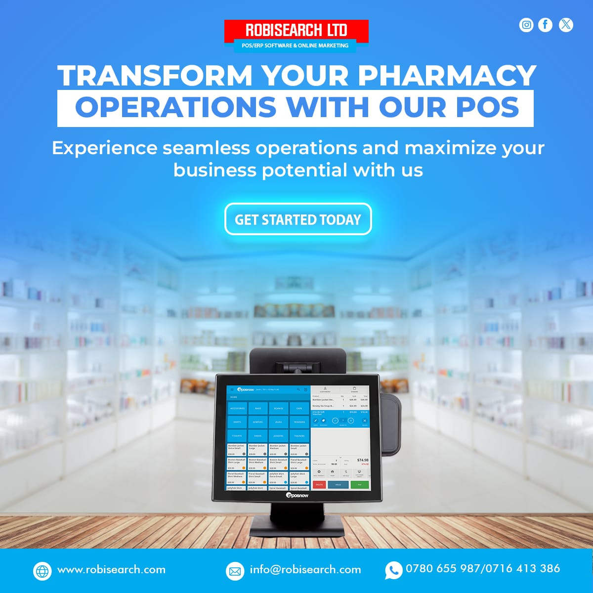 POINT OF SALE SYSTEM FOR PHARMACY STORE