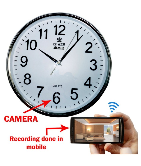 Wall Clock With Wifi Hidden Camera Is A Actually A Practical And