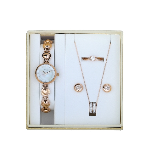  Watch Set for Women Gift Set + Necklace + Ring +