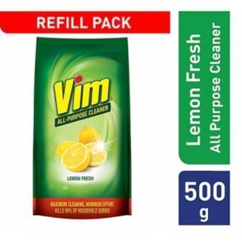 Vim Refill Pouch-Lemon Fresh 500g