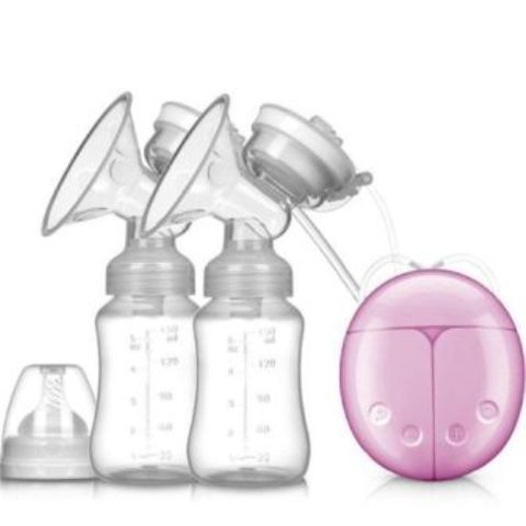 Fashion Electric Breast Pump Double, Portable, Fast and Confortable Free From Pain With 150ML Milk botle