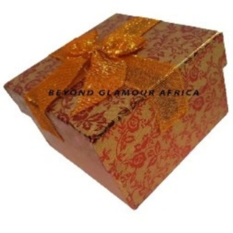 Gold Colored Caardboard gift box
