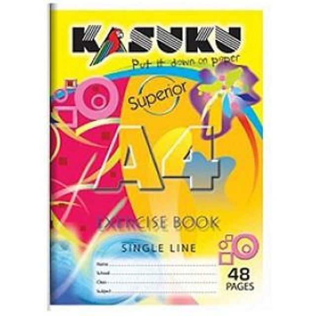 Kasuku Superior Exercise Book A4 Single Line 200 Pages