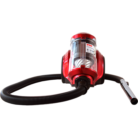 Von VAVC-16DMR Dry Bagless Vacuum Cleaner, 1.6L - Red
