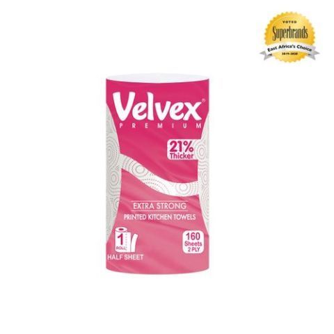 Velvex Premium Kitchen Towel Pink Single