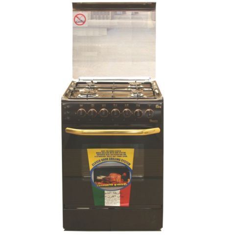 Ramtons 4 Gas 55x55 Brown Cooker 5693- Eb/302