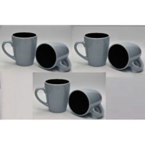 Classic Kitchenware Ceramic Mugs Set - 6pcs- 385ml