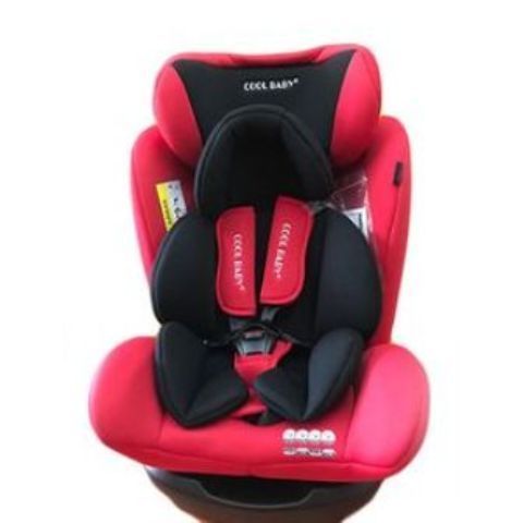 Baby Booster Seat With Padded Hand Support - Red / Black