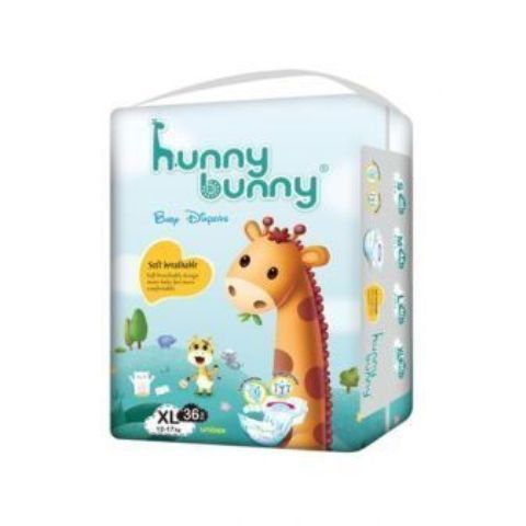 Hunny Bunny Baby Diapers -Extra Large (12-17kg) 36 pieces