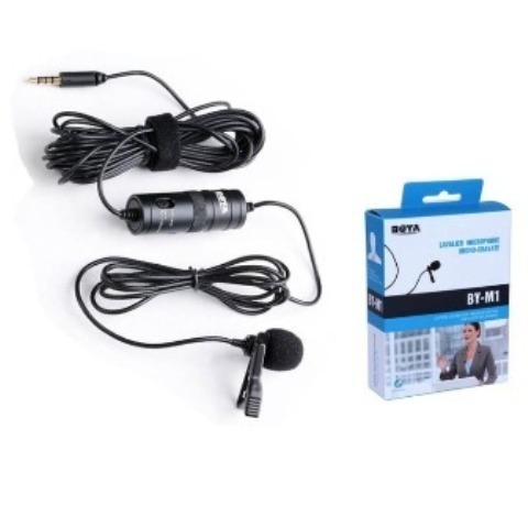 BOYA BY-M1 Lavalier Microphone for Smartphones Canon Nikon DSLR Cameras Camcorders Audio Recorder PC