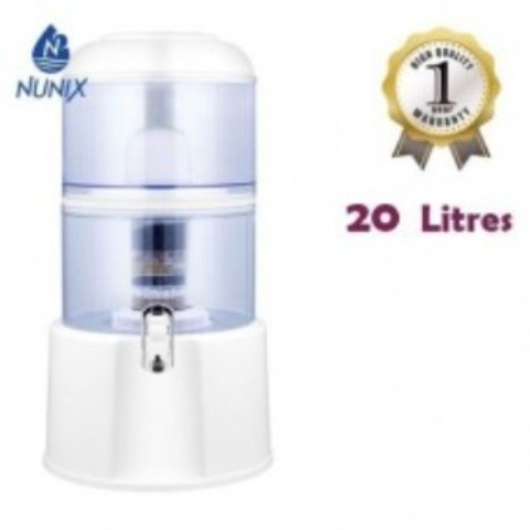 Nunix Water Purifier With Dispensing Tap - 20 Litres - White