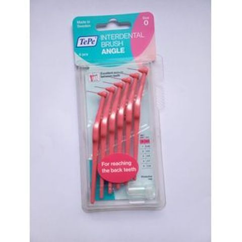 Tepe Interdental Brushes Angle 0.4mm - Pink