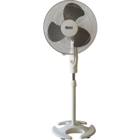 Ramtons White, Stand Fan, 3 Speed- Rm/159