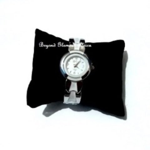 Ladies Silver Plated White Watch
