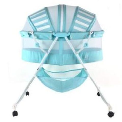 Foldable Cotton Baby/ New Brorn Cradle Crib Cot - Blue