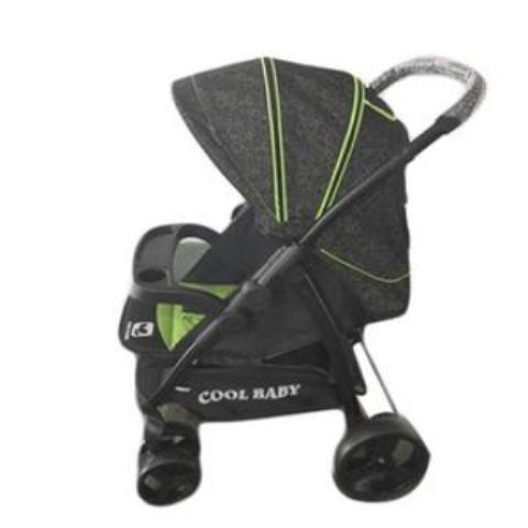 Baby Stroller With Cup Holder & Full Cover - Green