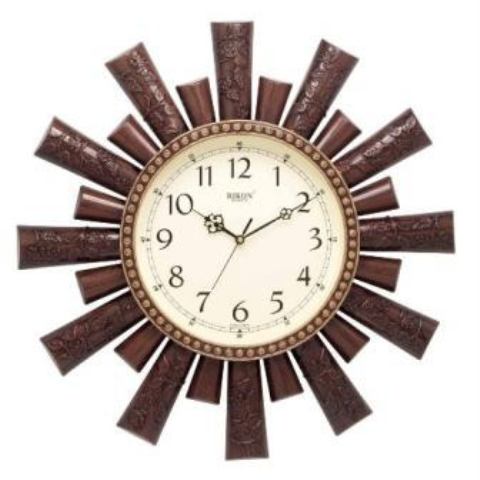 Bamboo themed wall clock 50 cms in diametre