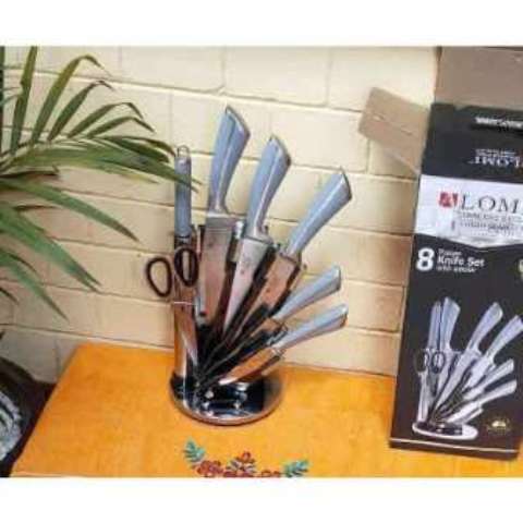 8,PC's Knife set & Stand