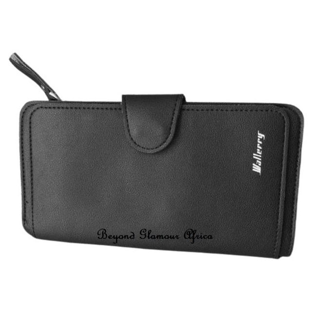 Ladies Black large leather wallet