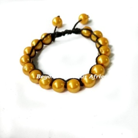 Ladies Single strand Yellow crystal bracelet