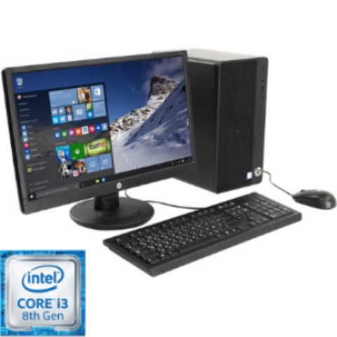 HP 290 G2 Microtower PC, Intel Core I3 8110, 4GB RAM, 1TB, DOS, DVD-WR, USB Keyboard & Mouse 18.5″ Monitor