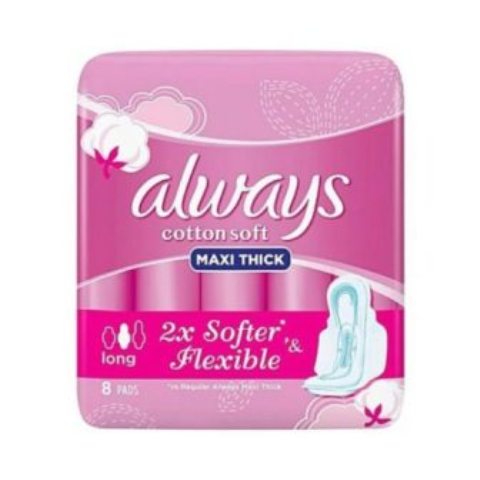 Always Soft Maxi Thick Long Pads 8 Pieces