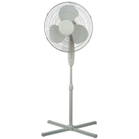 Ramtons White, Stand Fan, 3 Speed- Rm/260
