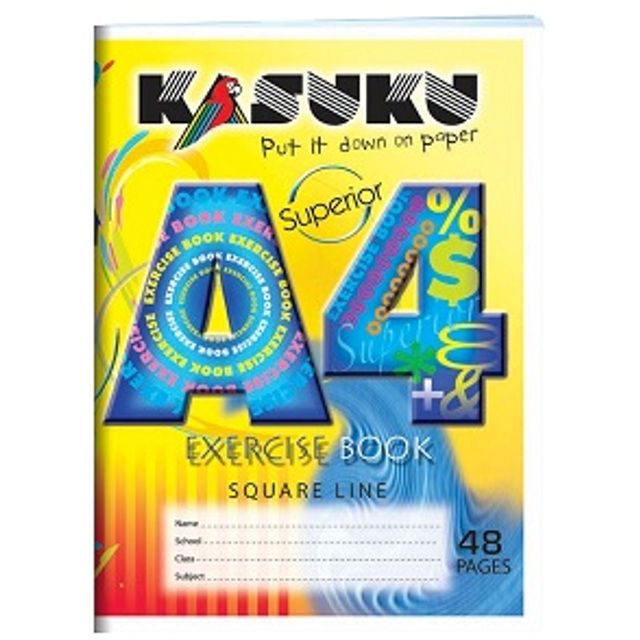 Kasuku Superior Exercise Book A4 Square Line 48 Pages