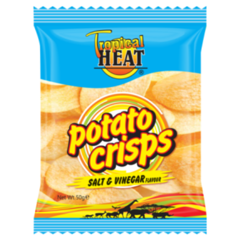 Potato crisps - salt & vinegar100g