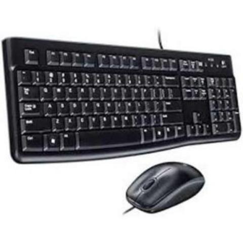 100% Original Logitech MK120 Wired USB Plug n Play Desktop Set Keyboard/Mouse C
