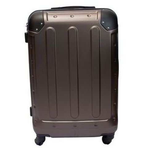Lightweight Hard Fiber Travel Suitcase-Metallic Color