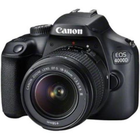 Canon EOS 4000D 18MP 3fps EF-S 18-55mm III Lens DSLR Camera