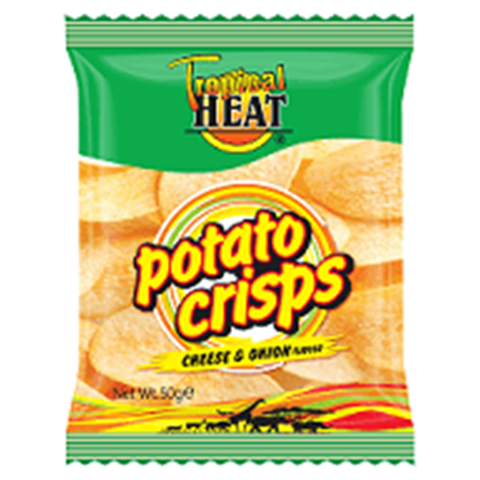 Tropical Heat Potato Crisps Cheese & Onion 200 g