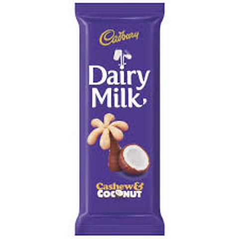 Cadbury Dairy Milk Cashew & Coconut 80g