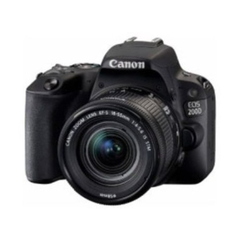 Canon EOS 200D 24.2MP 18-55mm, Bluetooth, NFC Wi-Fi, DSLR Camera Black