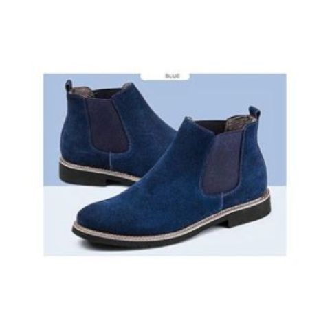 Fashion Men Boot Blue With Free 1 Pair Of Socks