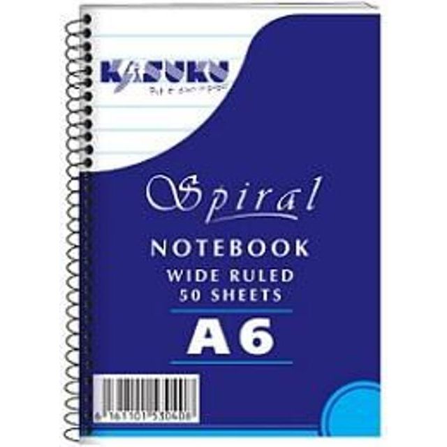 Kasuku Spiral Notebook A6 50 Pages