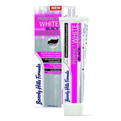 Beverly Hills Perfect White Black Sensitive Tooth Whitening Toothpaste-100ml