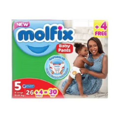 Molfix baby pants No.5 XLarge (15-20KG) 36 Pcs