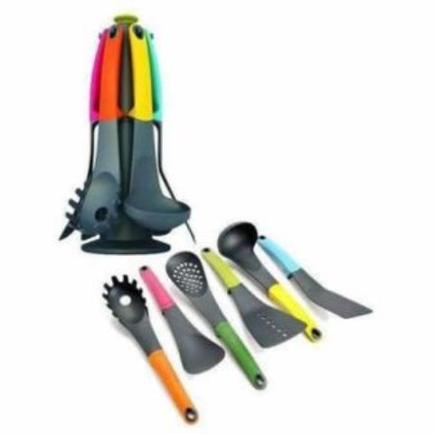 Multi colored cooking set