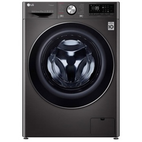 LG F4V9BWP2E Front Load Washing Machine, 12KG - Black