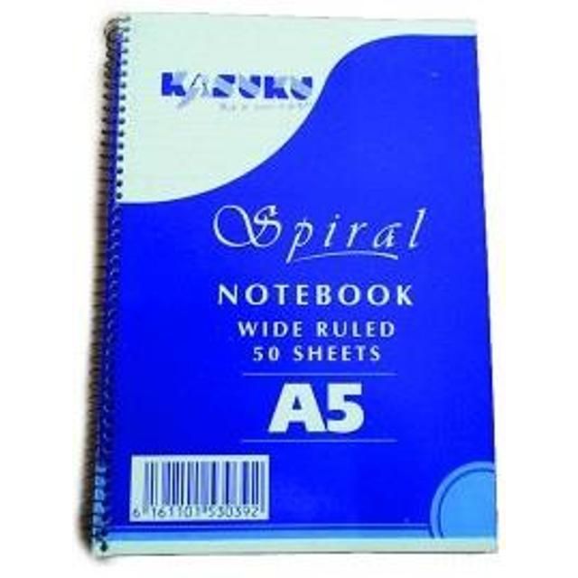 Kasuku Spiral Notebook A5 50 Pages