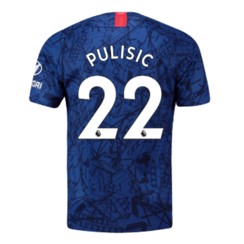 Chelsea Home Stadium Shirt 2019-20 With Pulisic Printing