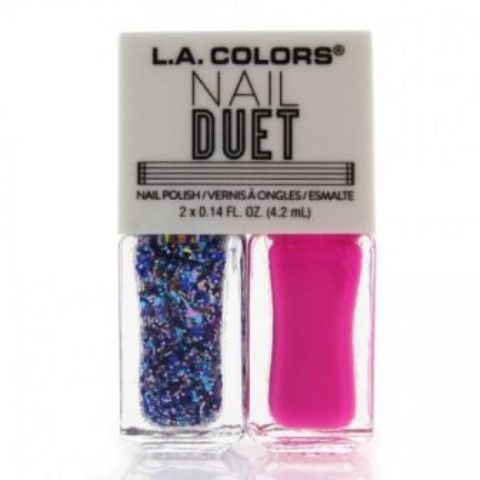 La Colors Nail Duet Glitter/Polish Give & Take CNP97