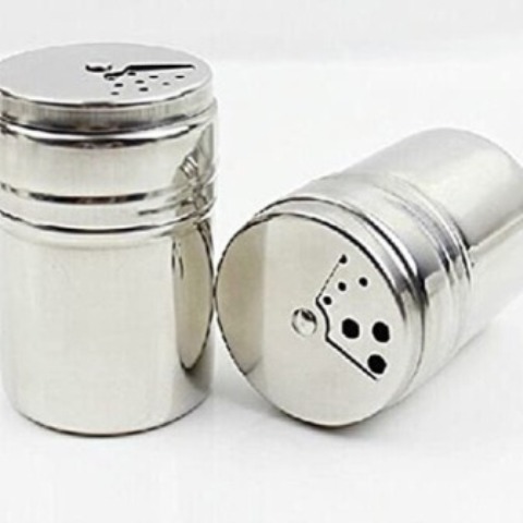 Metalic salt shaker